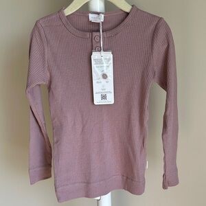 ✨NEW Jamie Kay Ribbed Modal Long Sleeve Henley 4Y